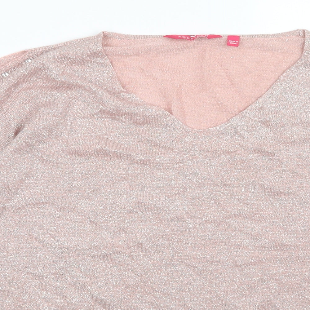 Womens UK Size 16 Together Pink Pullover Jumper