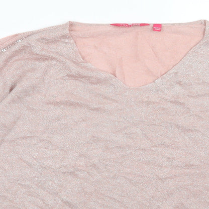 Womens UK Size 16 Together Pink Pullover Jumper