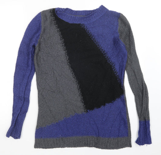 Influence Womens Multicoloured   Pullover Jumper Size 10