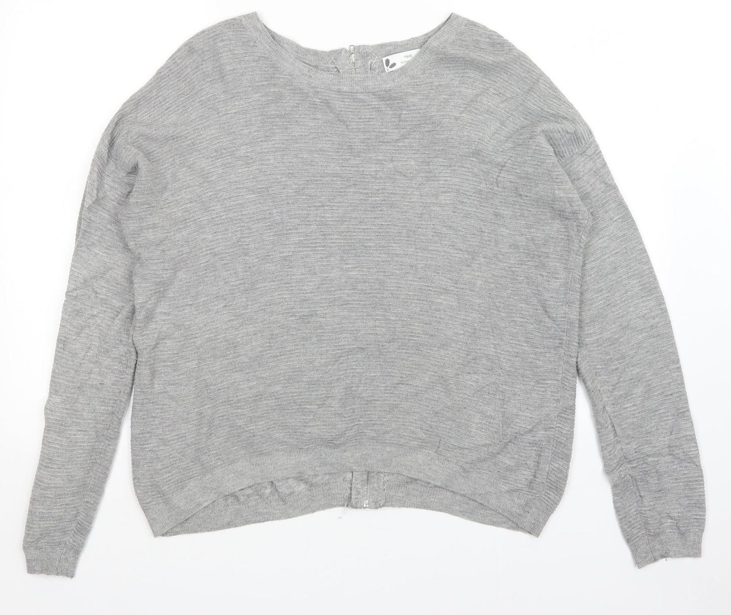 Womens UK Size 12 NEXT Grey Pullover Jumper