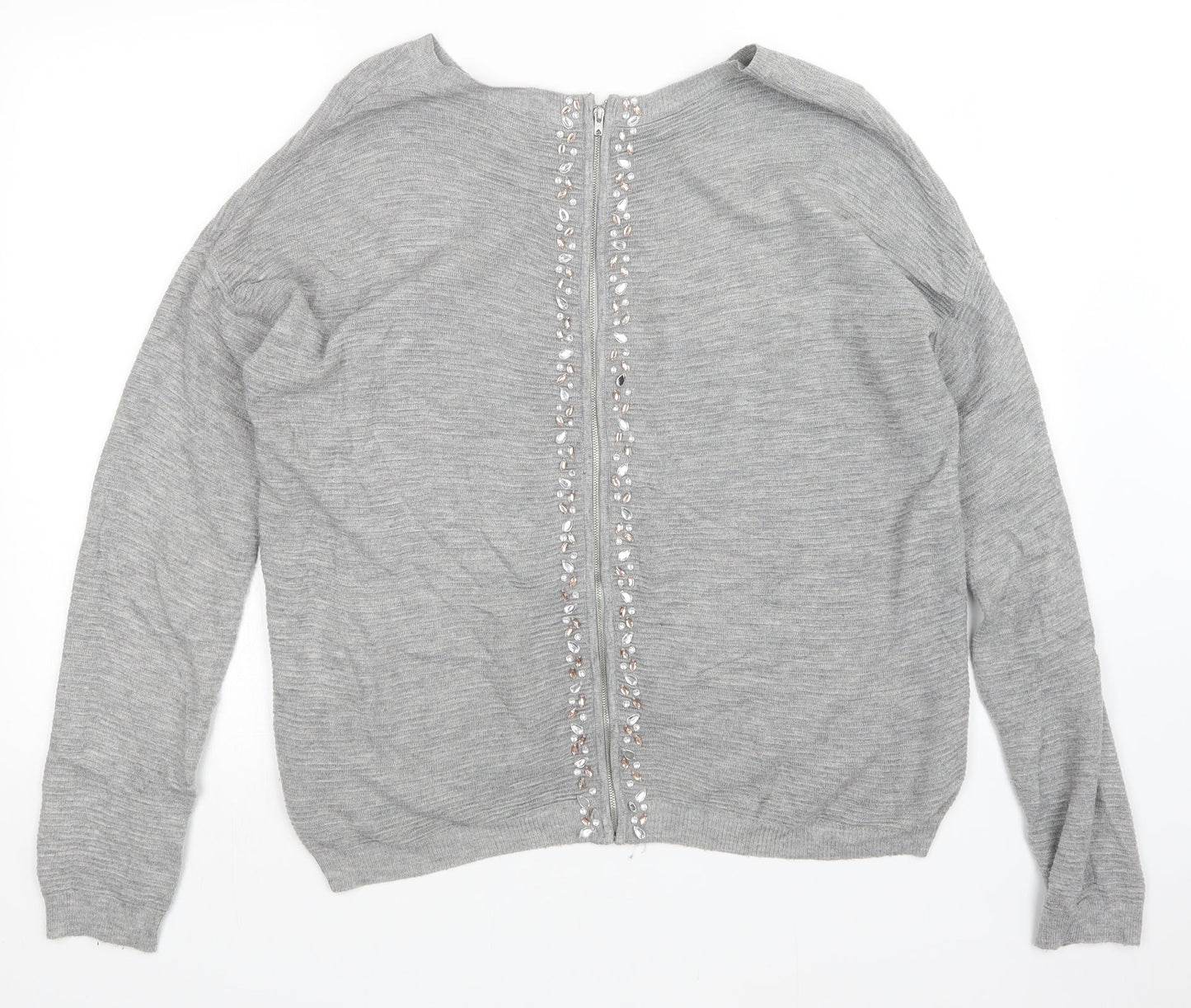 Womens UK Size 12 NEXT Grey Pullover Jumper
