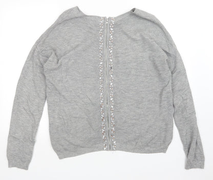 Womens UK Size 12 NEXT Grey Pullover Jumper