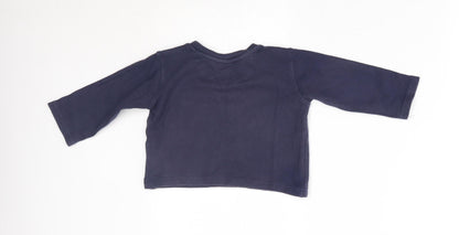 Momy mouse Baby Blue   Basic T-Shirt Size 12-18 Months