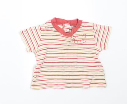 George Baby Red Striped  Basic T-Shirt Size 3-6 Months