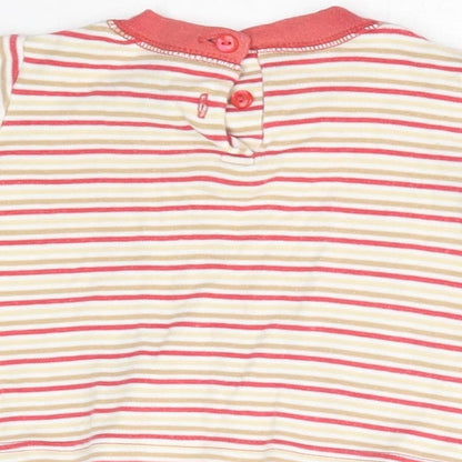 George Baby Red Striped  Basic T-Shirt Size 3-6 Months