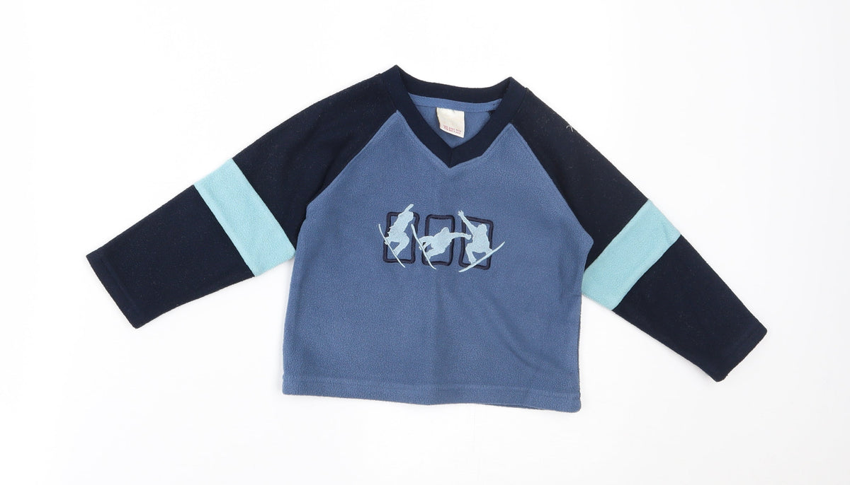 morris mouse Baby Blue   Pullover Jumper Size 12-18 Months