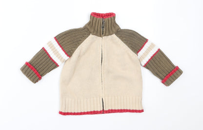Early days Baby Beige   Full Zip Jumper Size 6-9 Months