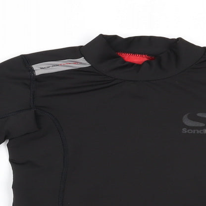 sandico Boys Black   Basic T-Shirt Size 7-8 Years