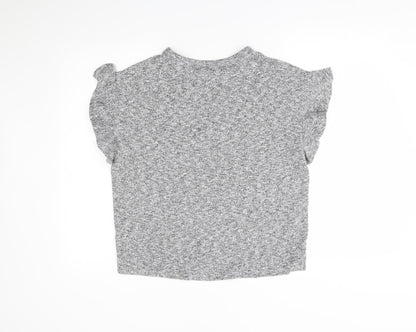 TU Womens Grey   Pullover Jumper Size 10  - frill