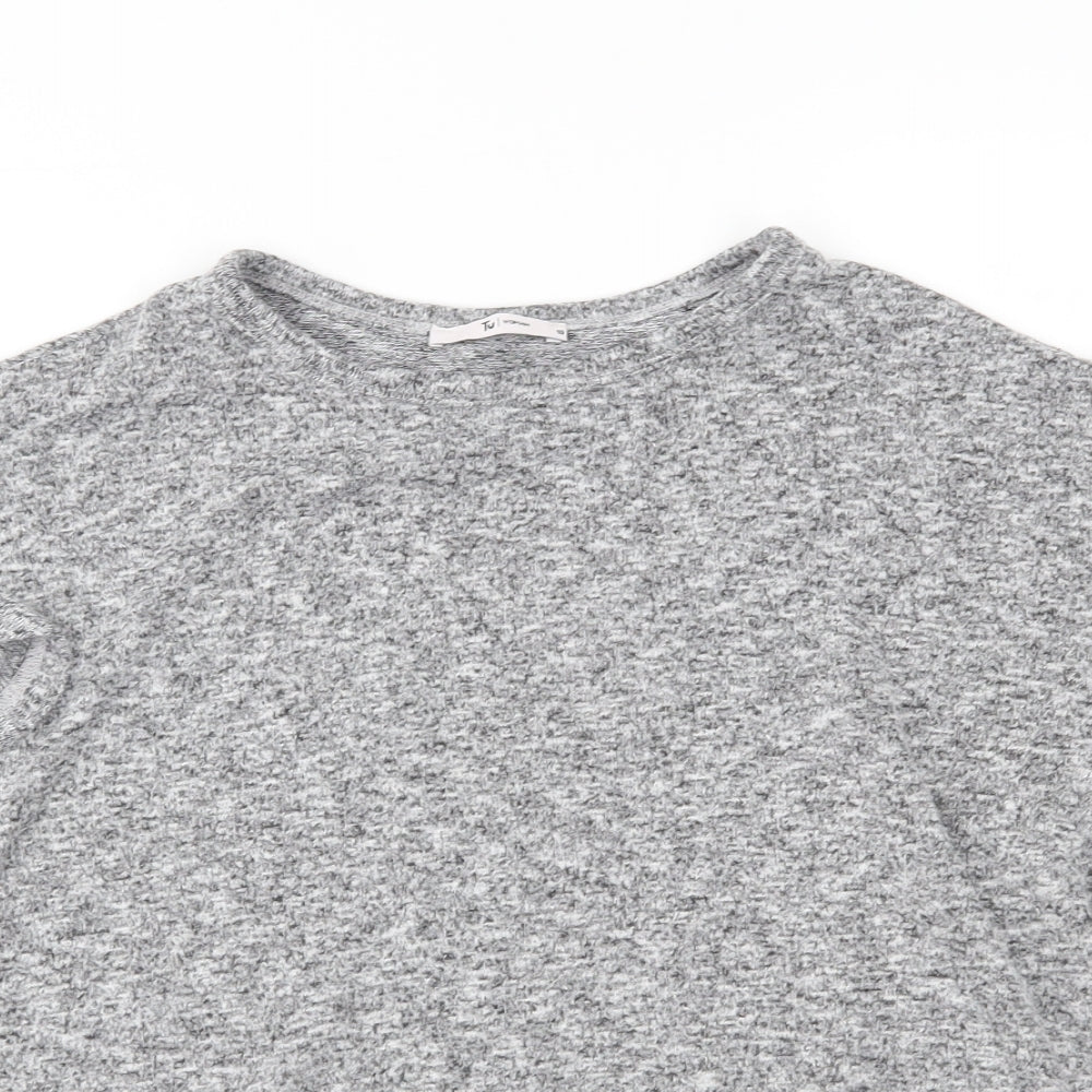 TU Womens Grey   Pullover Jumper Size 10  - frill