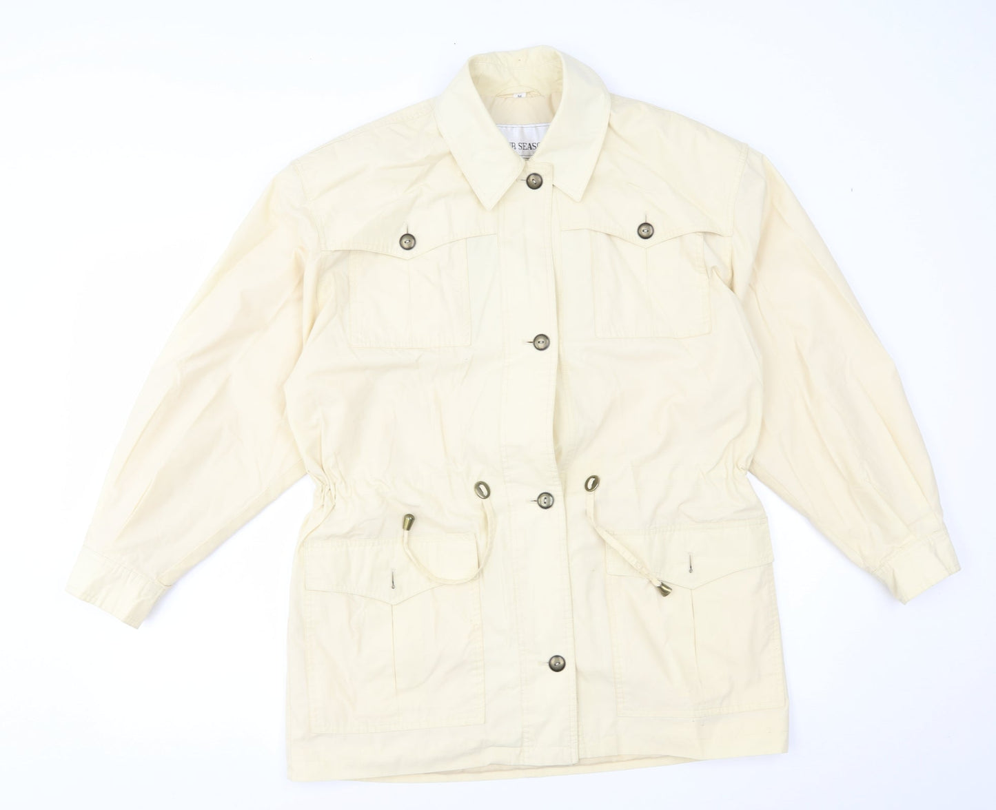 Womens UK Size M Four Seasons Yellow Overcoat