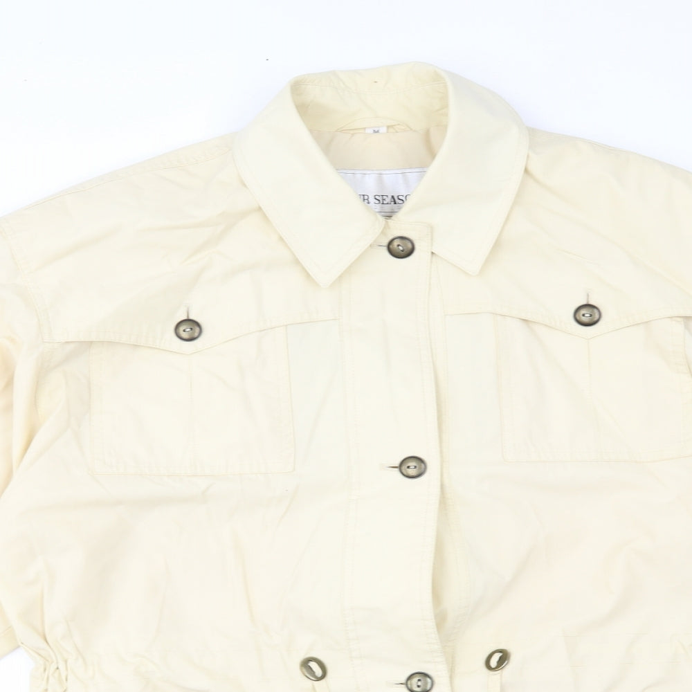 Womens UK Size M Four Seasons Yellow Overcoat