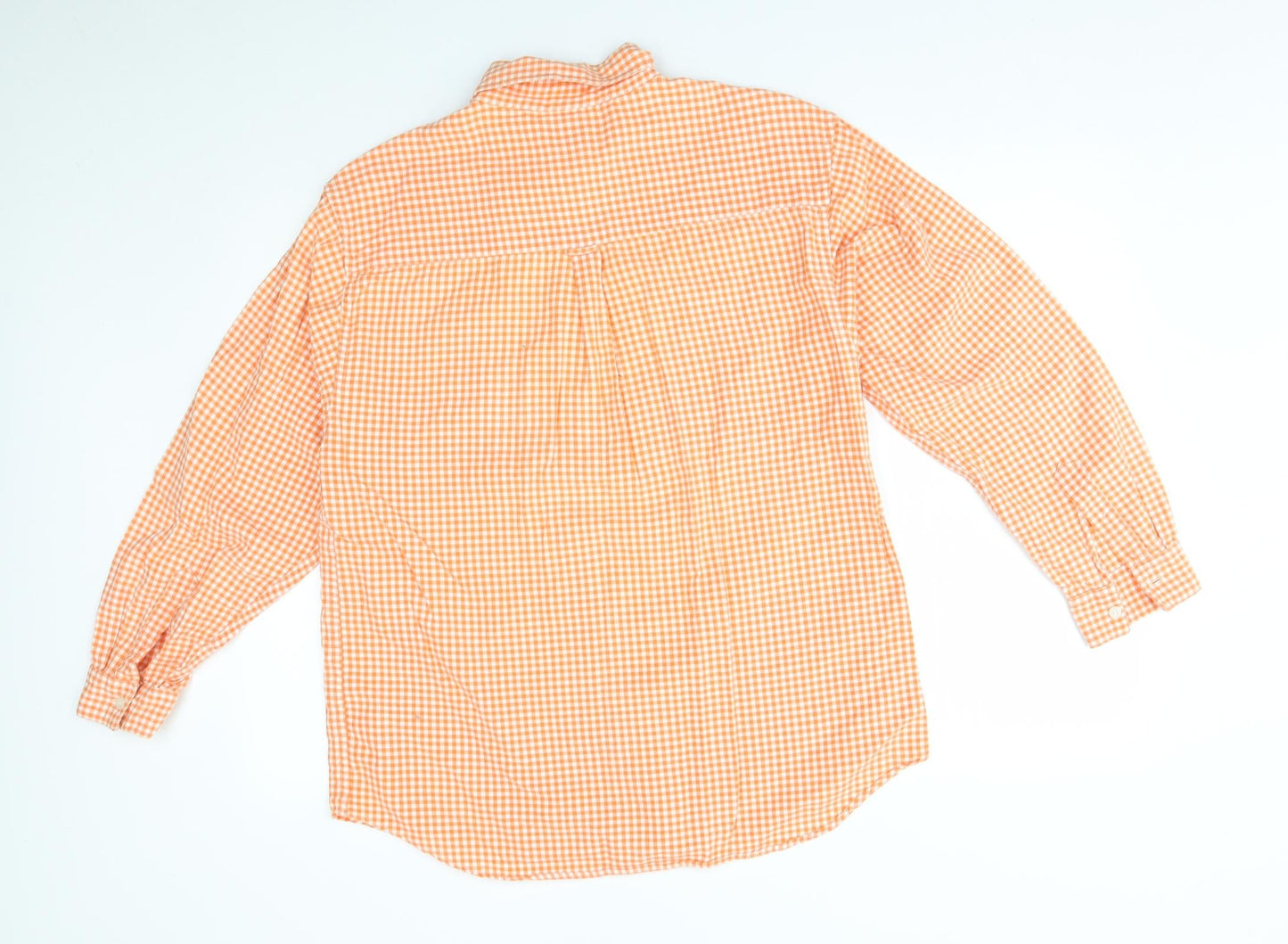 Mens UK Size L New Look Orange  Button-Up Long Sleeve Casual Shirt