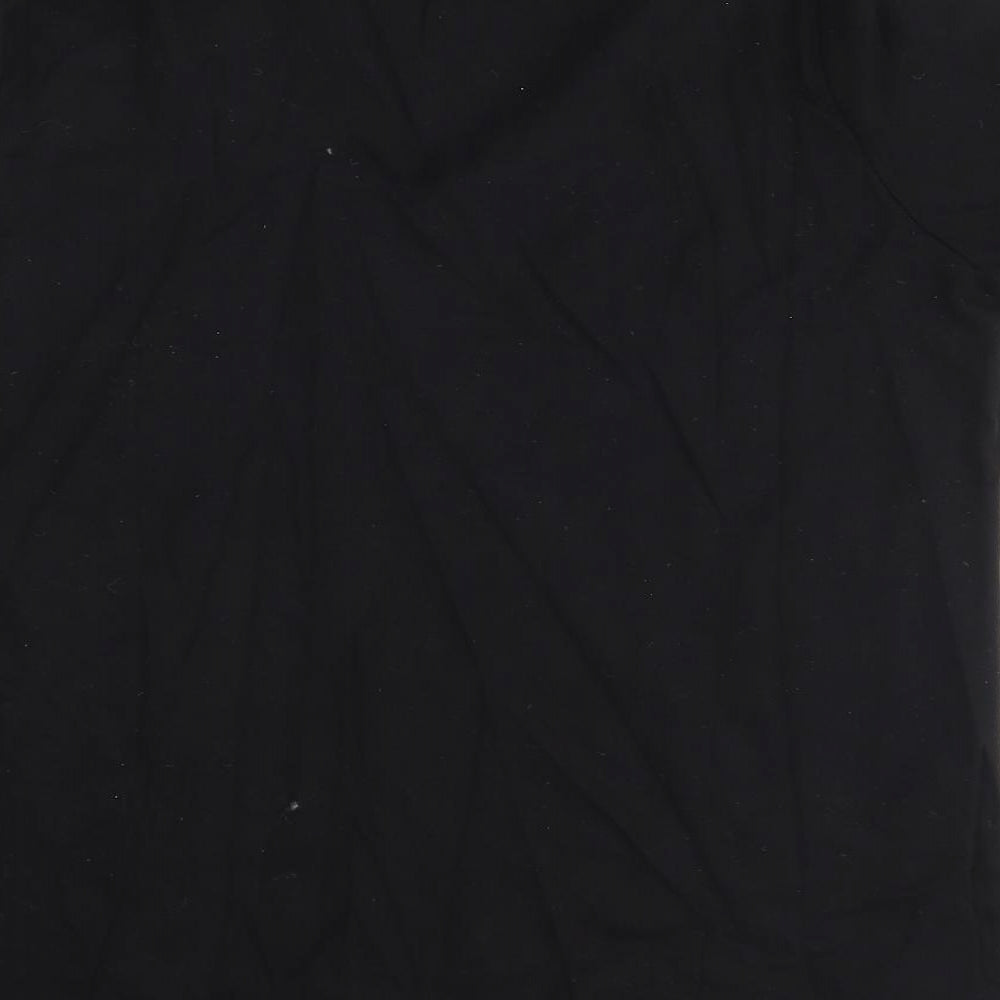 Womens UK Size 16 La Redoute Black Basic T-Shirt