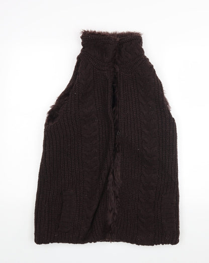 sisters Womens Brown   Gilet Coat Size M