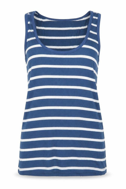 Seduce Womens Blue Striped  Vest Jumper Size 16