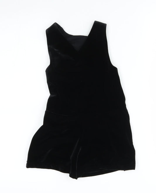 NEXT Girls Black   Dungaree One-Piece Size 3 Years