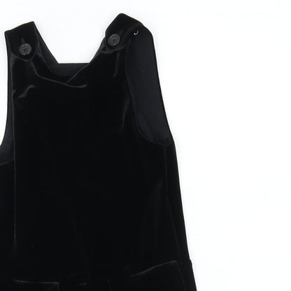 NEXT Girls Black   Dungaree One-Piece Size 3 Years