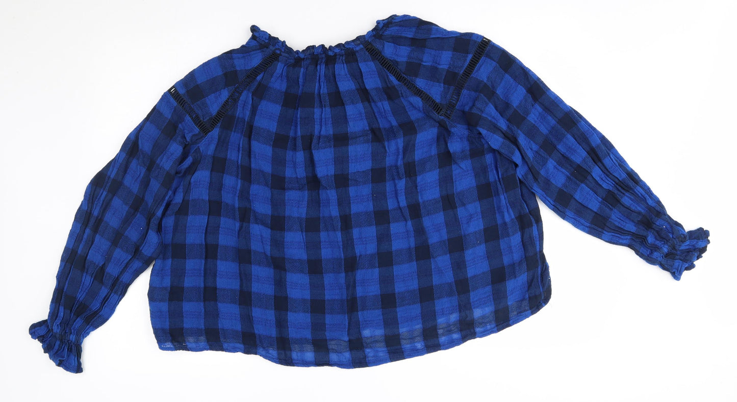 Womens UK Size 20 M&S Blue Pullover Jumper
