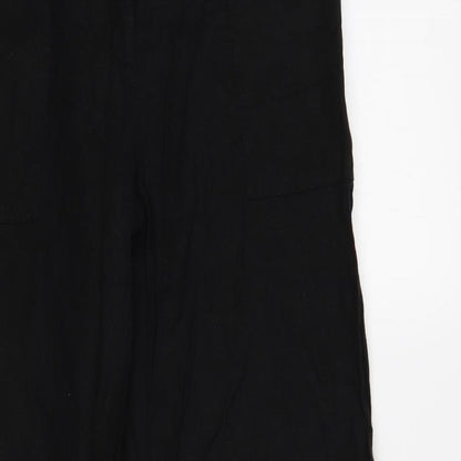 Womens UK Size 14 Look Regular Fit  Black Trousers