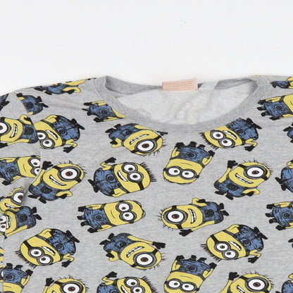 Primark Womens Grey   Pullover Sweatshirt Size XS  - Minions