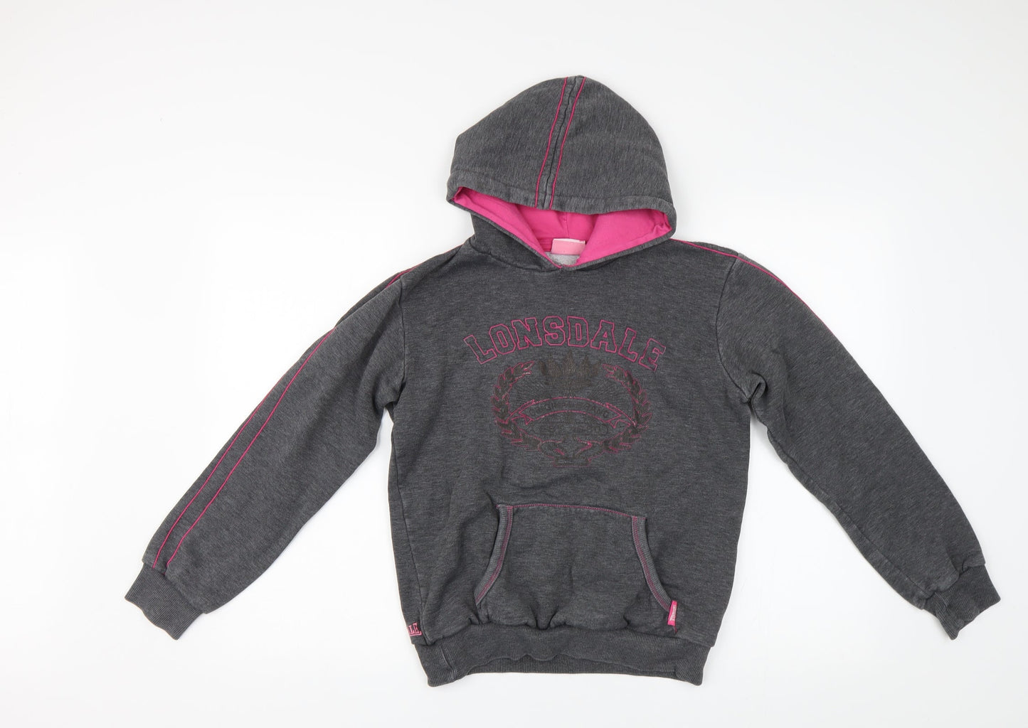 Lonsdale Womens Grey   Pullover Hoodie Size 10