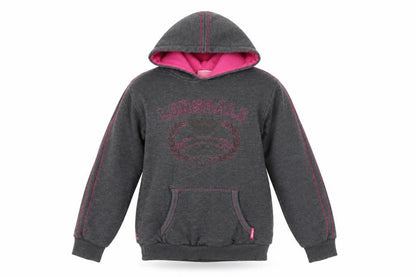 Womens UK Size 10 Lonsdale Grey Pullover Hoodie