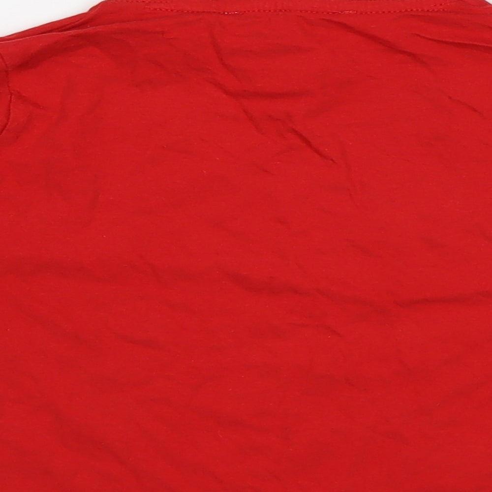 Comic Relief Girls Red   Basic Polo Size 2-3 Years