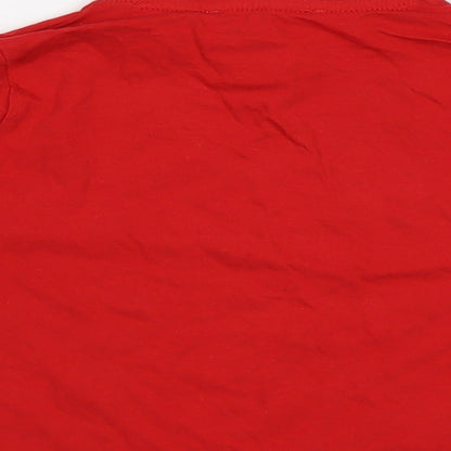 Comic Relief Girls Red   Basic Polo Size 2-3 Years