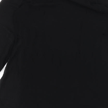 Womens UK Size 10 Atmosphere Black Basic T-Shirt