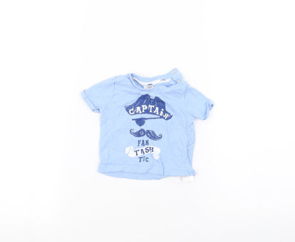 F&F Baby Blue   Basic T-Shirt Size 0-3 Months