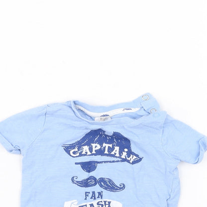 F&F Baby Blue   Basic T-Shirt Size 0-3 Months
