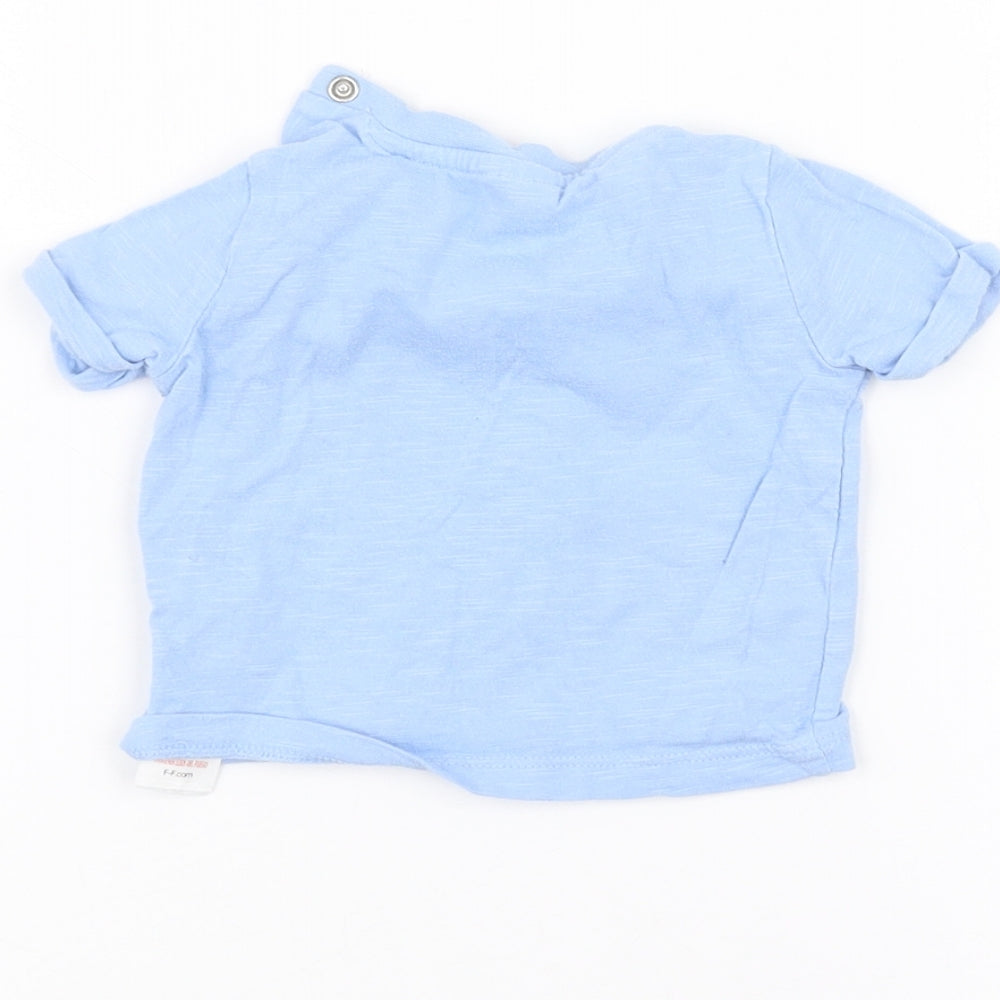 F&F Baby Blue   Basic T-Shirt Size 0-3 Months