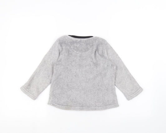 Primark Girls Grey   Pullover Jumper Size 5-6 Years