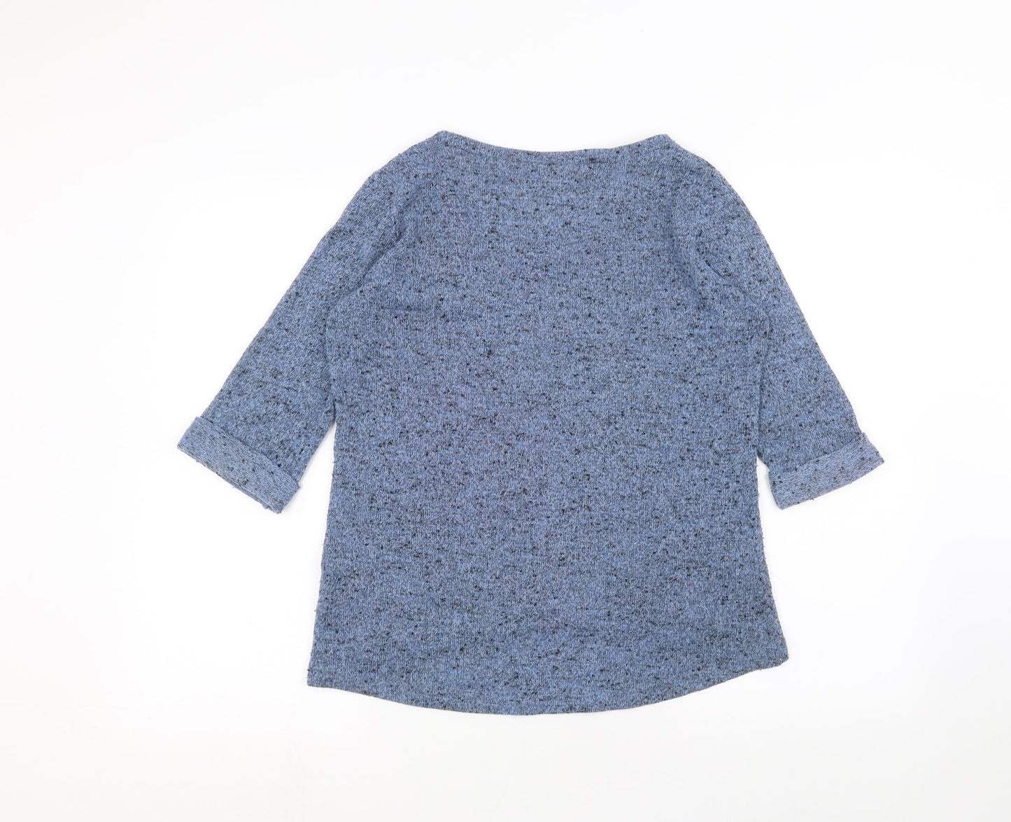 Womens UK Size 12 New Look Blue Basic T-Shirt