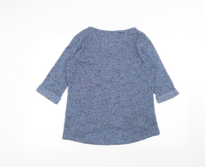 Womens UK Size 12 New Look Blue Basic T-Shirt