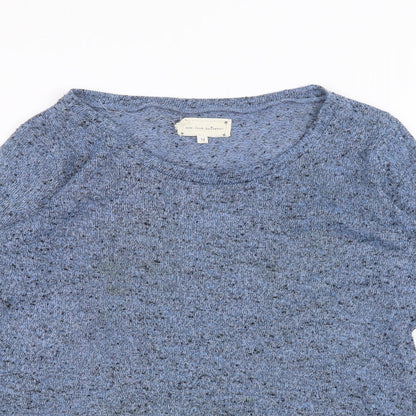 Womens UK Size 12 New Look Blue Basic T-Shirt
