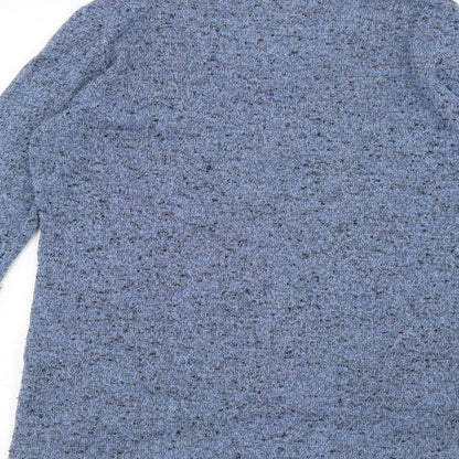 Womens UK Size 12 New Look Blue Basic T-Shirt
