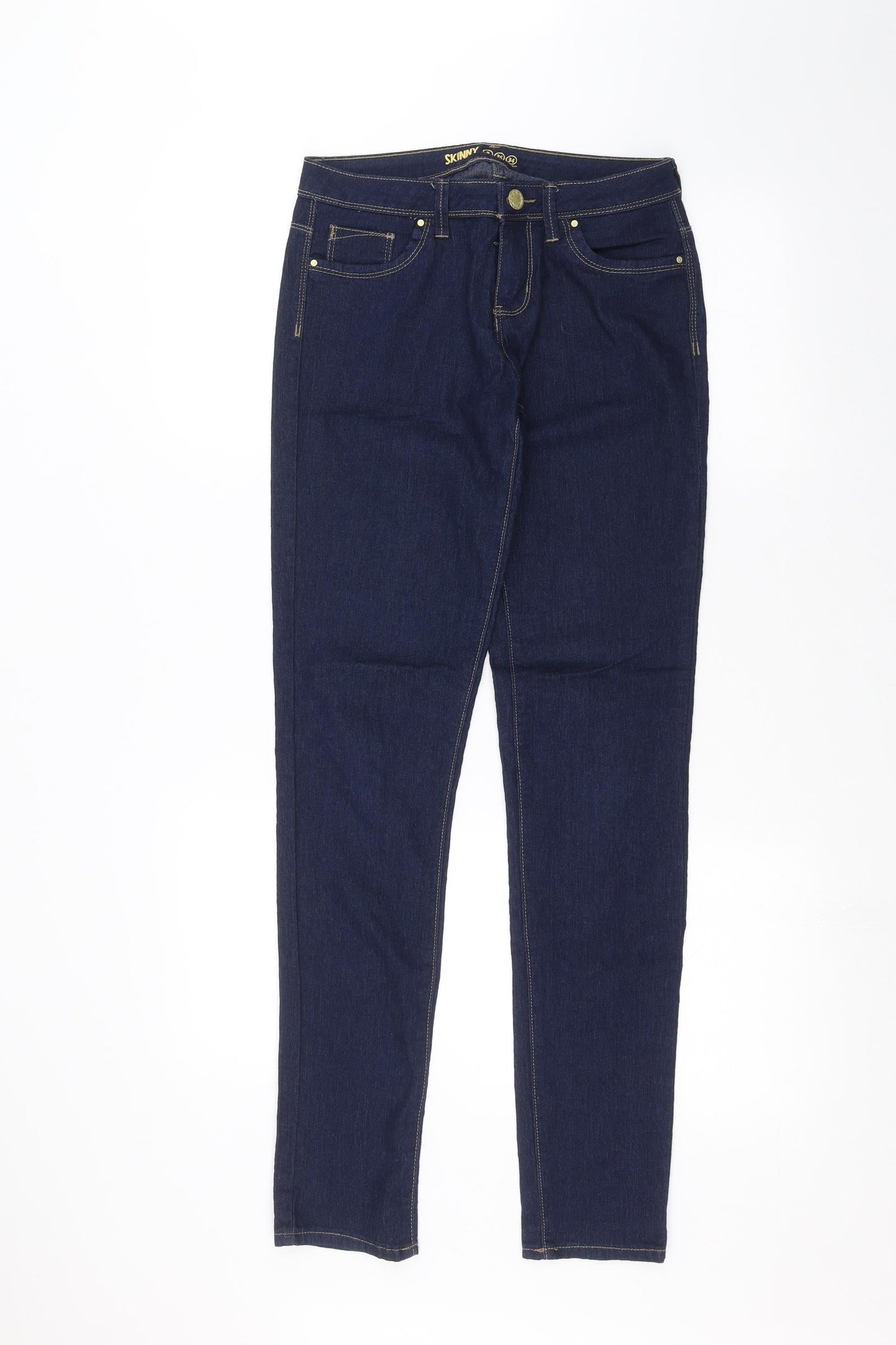 Denim & Co. Womens Blue  Denim Skinny Jeans Size 8 L29 in
