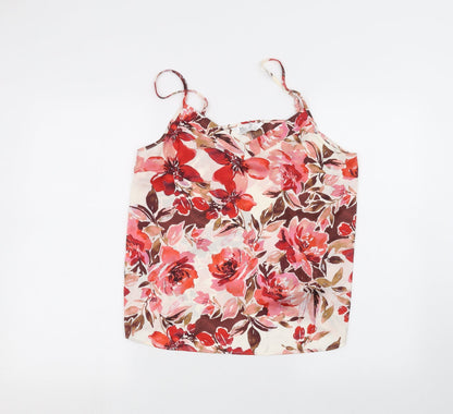 Primark Womens White Floral  Basic Blouse Size M