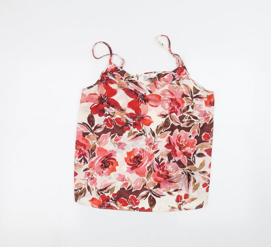 Primark Womens White Floral  Basic Blouse Size M