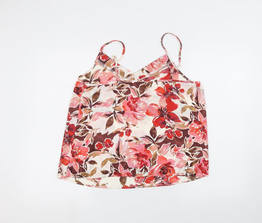 Primark Womens White Floral  Basic Blouse Size M