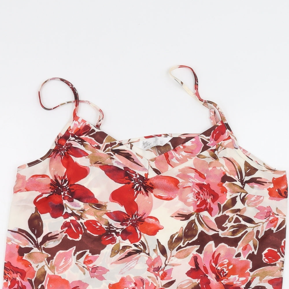 Primark Womens White Floral  Basic Blouse Size M