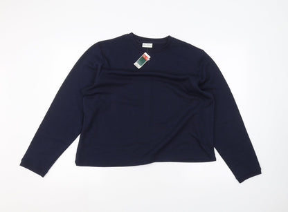 Womens UK Size 16 Joie de vivre Blue Pullover Jumper