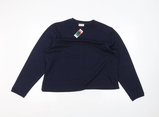 Womens UK Size 16 Joie de vivre Blue Pullover Jumper