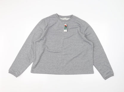 Womens UK Size 16 Joie de vivre Grey Pullover Jumper