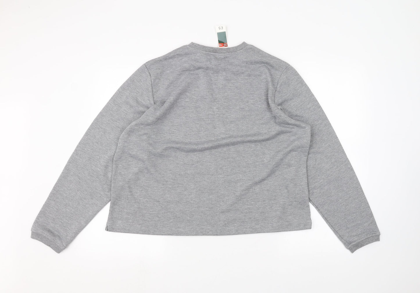 Womens UK Size 16 Joie de vivre Grey Pullover Jumper