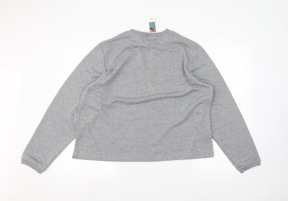 Womens UK Size 16 Joie de vivre Grey Pullover Jumper