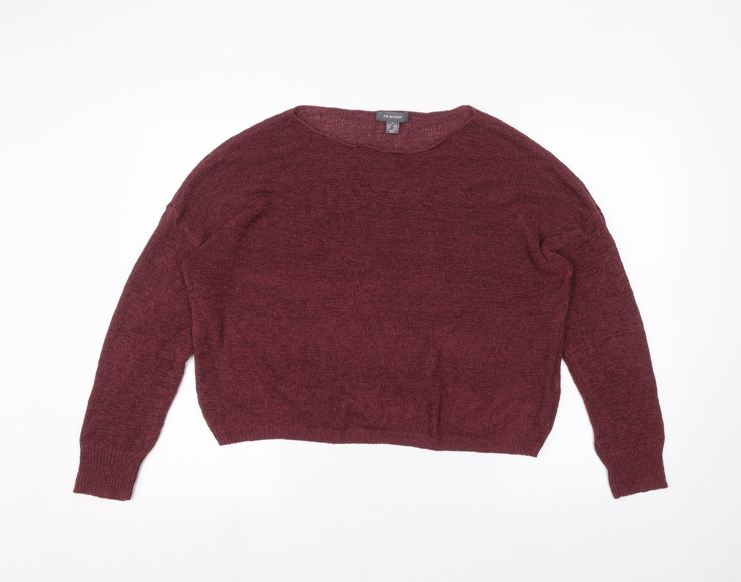 Primark Womens Red   Pullover Jumper Size M