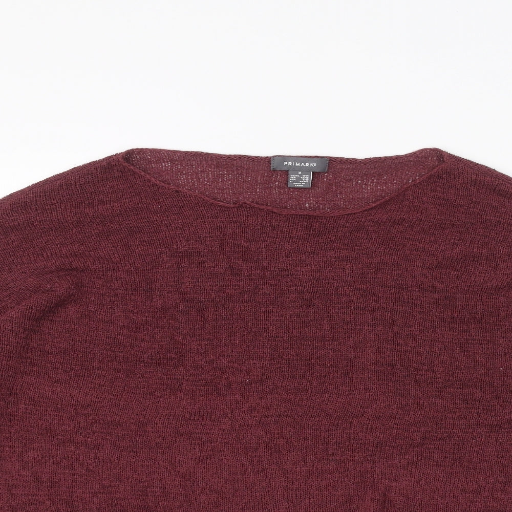 Primark Womens Red   Pullover Jumper Size M